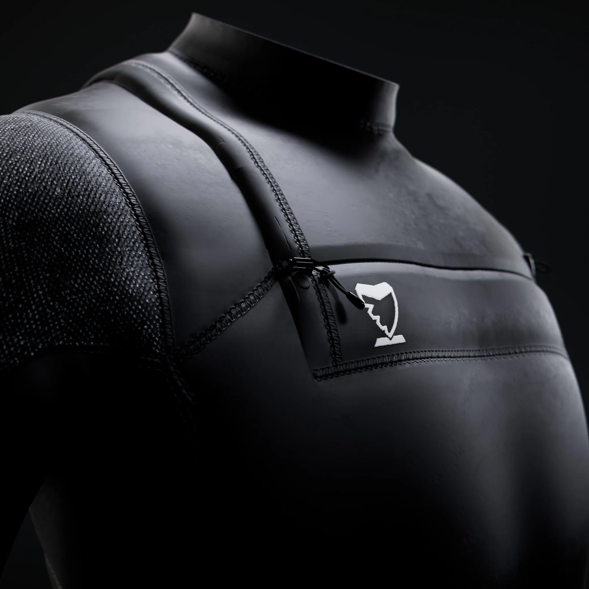 3mm FLEX Chest Zip Wetsuit Steamer | Shark Stop - Image 3
