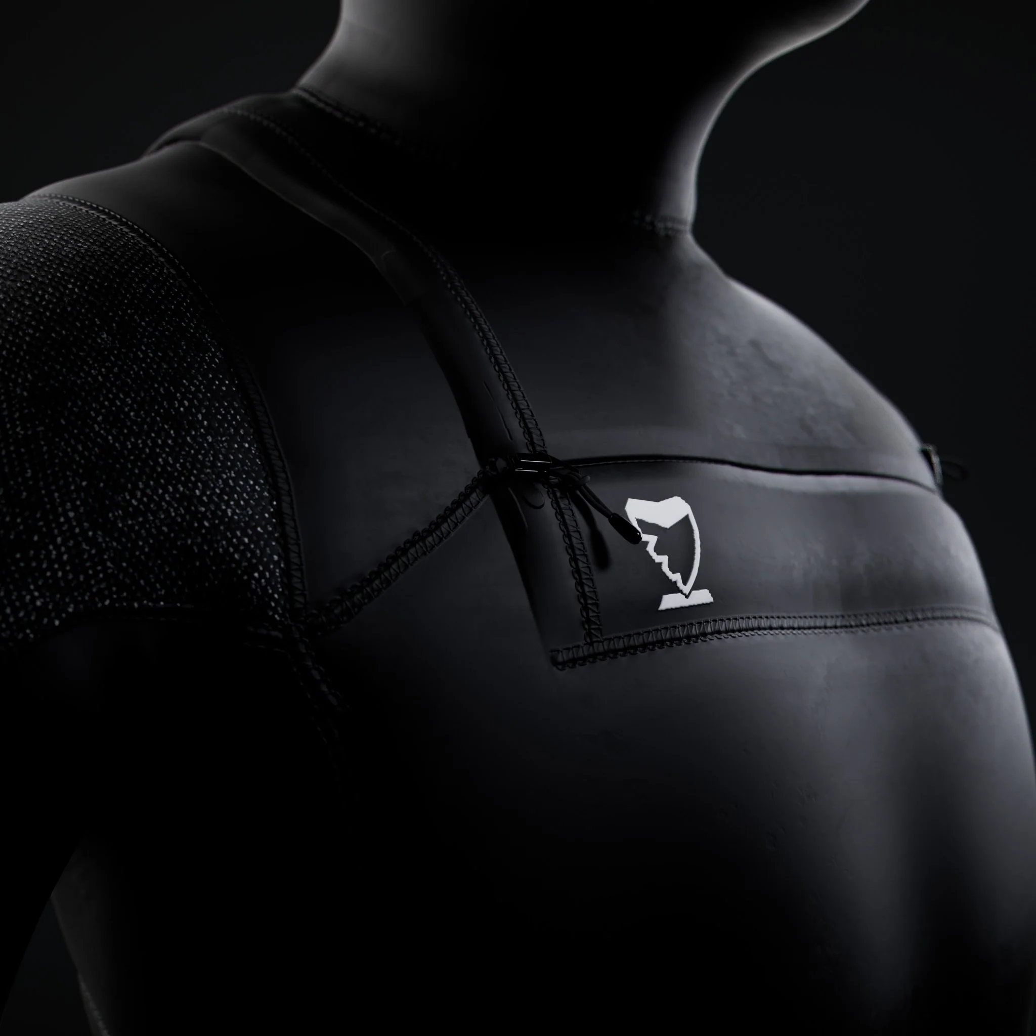 5mm FLEX Chest Zip Wetsuit Steamer With Hood | Shark Stop - Image 3